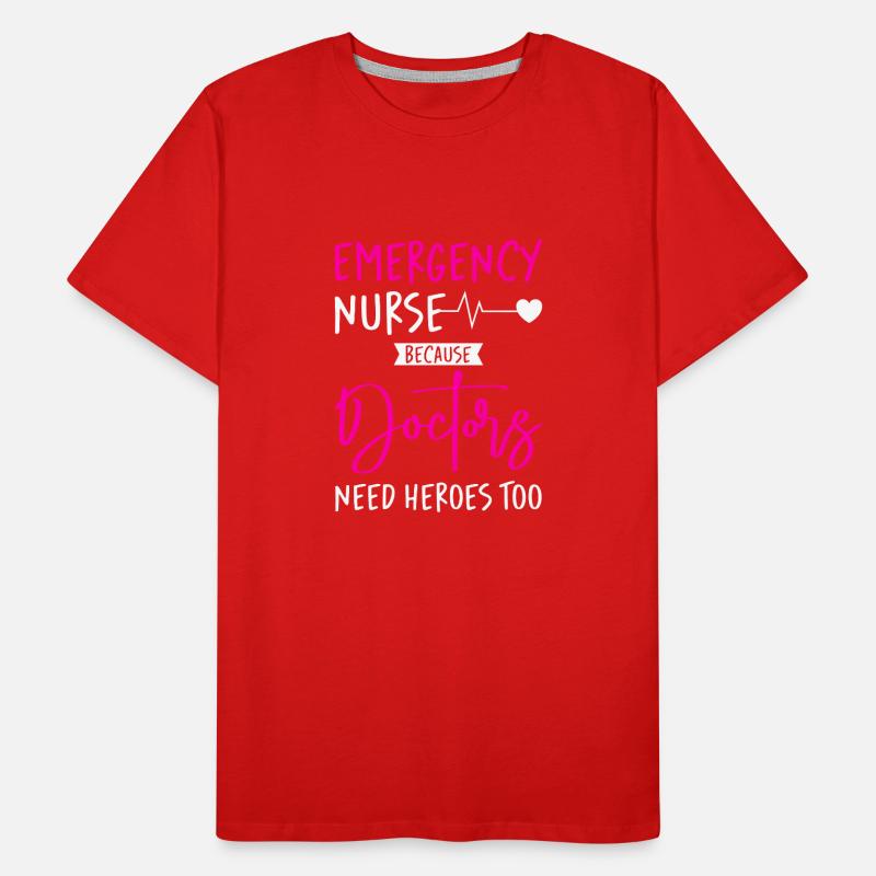 ER Krankenschwester Notfall Krankenschwester Männer Premium Bio T-Shirt