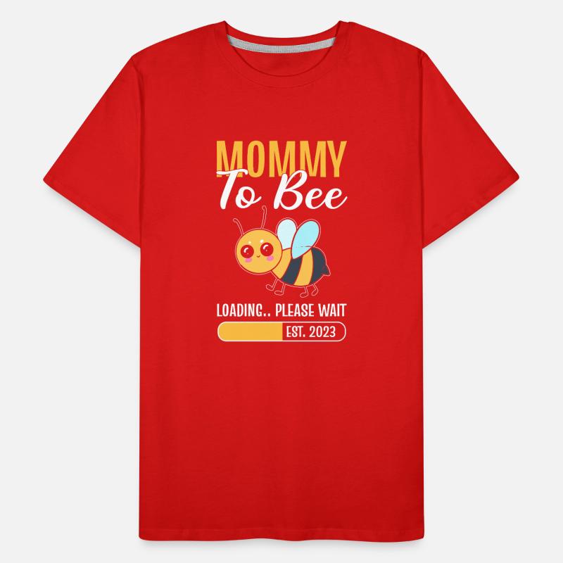 Mommy To Bee Loading Please Wait Imker Männer Premium Bio T-Shirt
