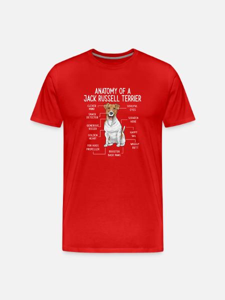 Jack Russell Terrier - Men's Premium Organic T-Shirt - red