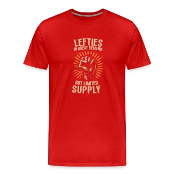 Gaucher gaucher gaucher gaucher copain - T-shirt bio Premium Homme - rouge - Devant - Damien (186cm)