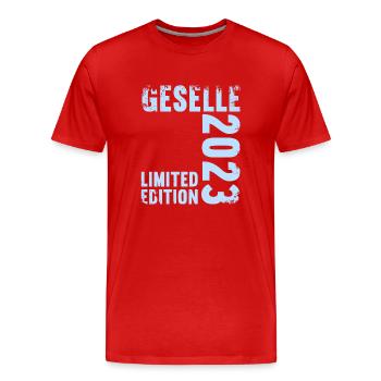 Geselle Gesellenprüfung bestanden Gesellen - Männer Premium Bio T-Shirt - Rot - Vorne - Damien (186cm)