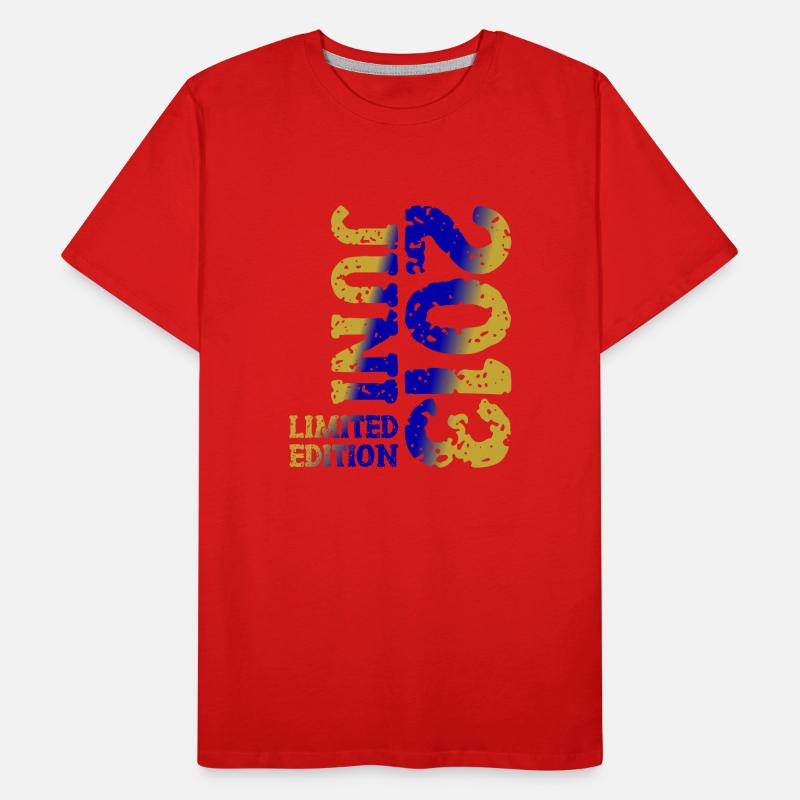 2013 Juni Limited Edition Geburtstag Geschenk Männer Premium Bio T-Shirt