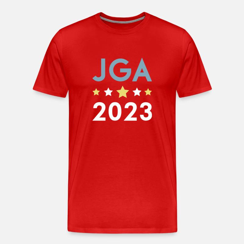 Jga 2023 Junggesellenabschied - Männer Premium Bio T-Shirt - Rot