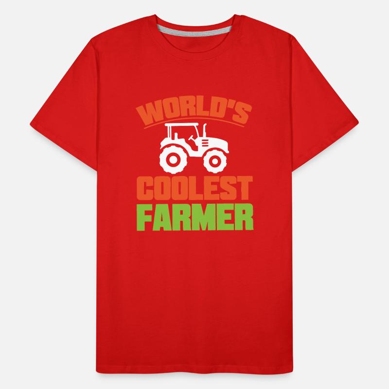 Der Coolste Bauer Der Welt Männer Premium Bio T-Shirt