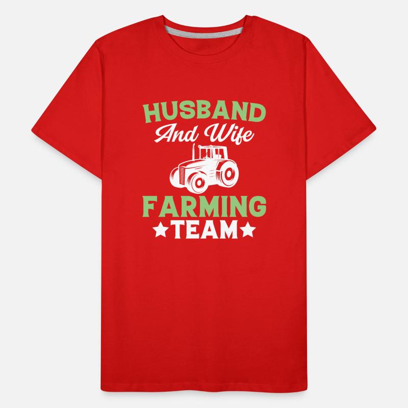 Ehemann Und Ehefrau Farming Team Männer Premium Bio T-Shirt