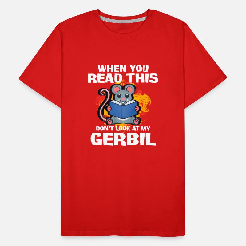 Gerbil Mouse Gift Men's Premium Organic T-Shirt