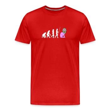 Sphynx Mom Cat Hairless Cat Owner - Men's Premium Organic T-Shirt - red - Front - Damien (186cm)
