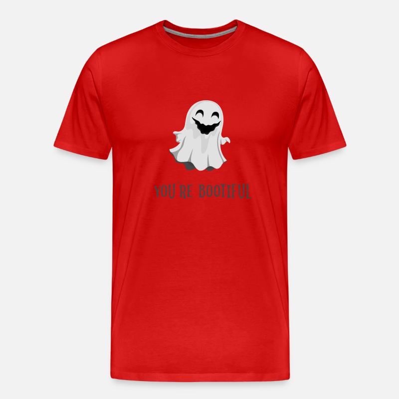 you´re bootiful boo Geist - Männer Premium Bio T-Shirt - Rot