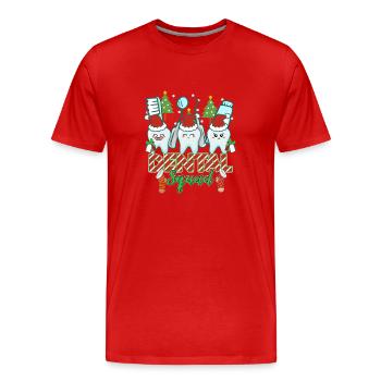 Zahn Zähne Zahnarzt Zahnmedizinische Angestellte - Männer Premium Bio T-Shirt - Rot - Vorne - Damien (186cm)