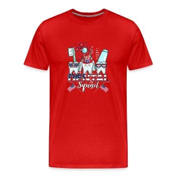 Zahn Zähne Zahnarzt Zahnmedizinische Angestellte - Männer Premium Bio T-Shirt - Rot - Vorne - Damien (186cm)
