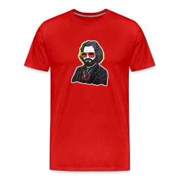 Kommunismus Links Marxismus Karl Marx - Männer Premium Bio T-Shirt - Rot - Vorne - Damien (186cm)