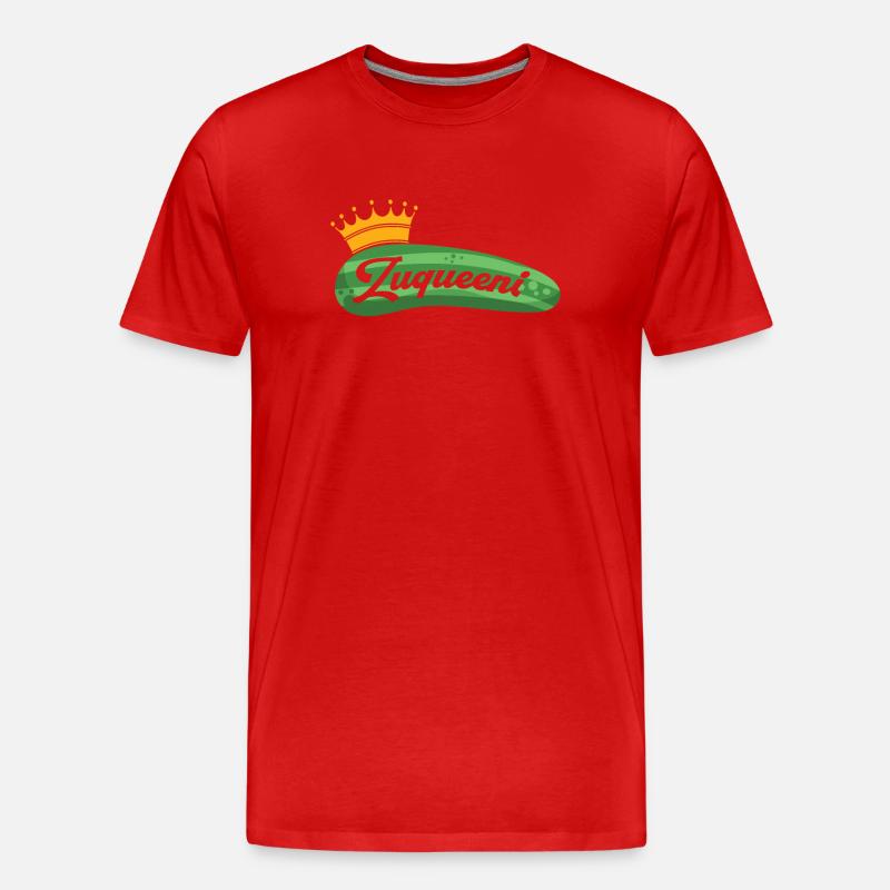 Zucchini - Männer Premium Bio T-Shirt - Rot
