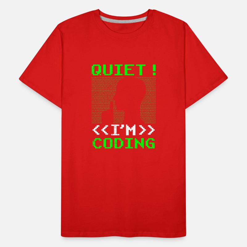 Programmation Silent I Programmation Codeur Programmation T-shirt bio Premium Homme