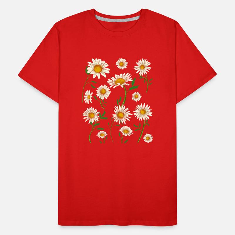Gänseblümchen Hobbygärtner Geschenk Blumen Botanik Männer Premium Bio T-Shirt