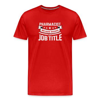 Apotheker - Männer Premium Bio T-Shirt - Rot - Vorne - Damien (186cm)