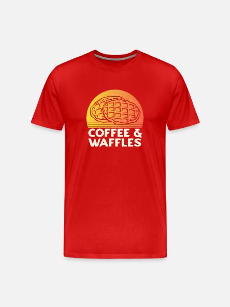 Coffee waffles - Men's Premium Organic T-Shirt - red
