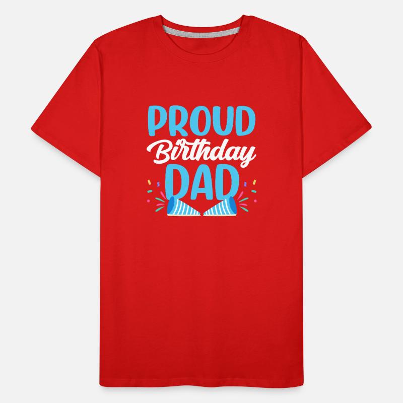 Stolzer Geburtstagspapa Vater Papi Geburtstag Männer Premium Bio T-Shirt