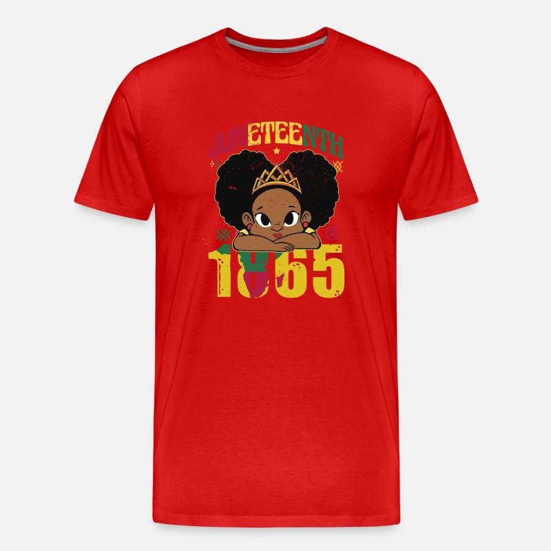 Mädchen Juneteenth - Männer Premium Bio T-Shirt - Rot