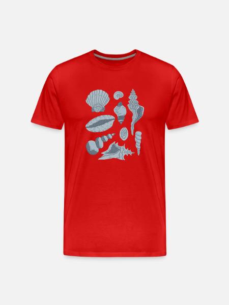 Mussels - Men's Premium Organic T-Shirt - red