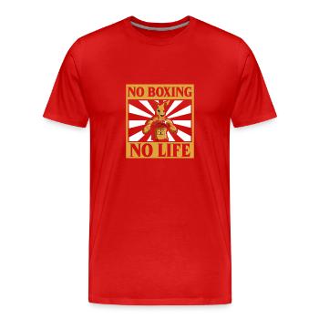 Boxe féminine Boxe féminine Boxeuse féminine - T-shirt bio Premium Homme - rouge - Devant - Damien (186cm)