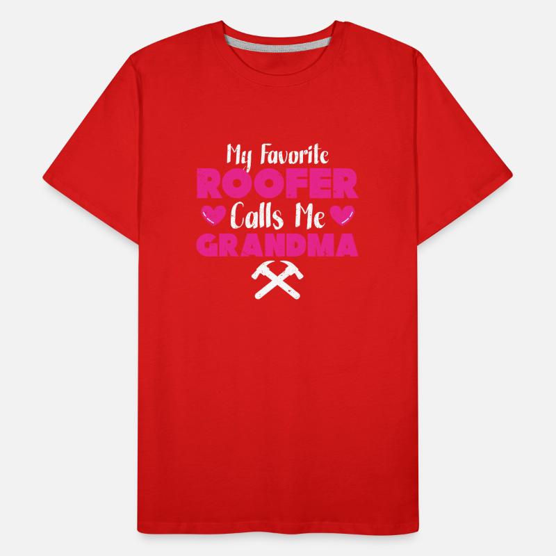 Dachdecker Geschenk Arbeit Handwerker Dachdecker Männer Premium Bio T-Shirt