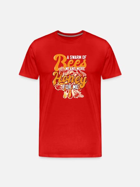 Funny Beekeeper Humor - Men's Premium Organic T-Shirt - red