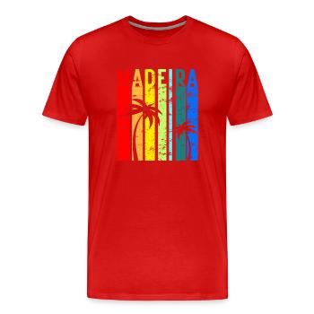 Madeira Holiday Atlantic Island Portugal Gift - Men's Premium Organic T-Shirt - red - Front - Damien (186cm)