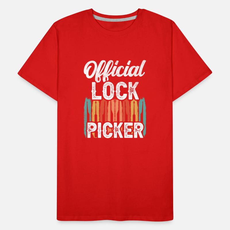 Official Lock Cracker Lock Picker Lock Men's Premium Organic T-Shirt