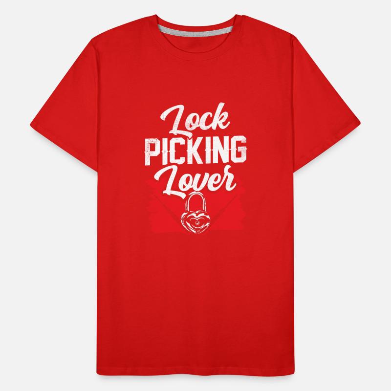 Lock Picking Lover Cracker Lock Cracking Men's Premium Organic T-Shirt