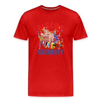 Zirkus Artist Elefant Clown Tier Geschenk Zirkus - Männer Premium Bio T-Shirt - Rot - Vorne - Damien (186cm)