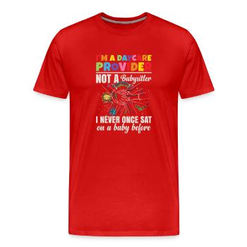 I'm A Daycare Provider - Men's Premium Organic T-Shirt - red - Front - Damien (186cm)
