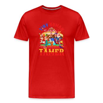 Karussell Zirkus Artist Karneval Geschenk Zirkus - Männer Premium Bio T-Shirt - Rot - Vorne - Damien (186cm)