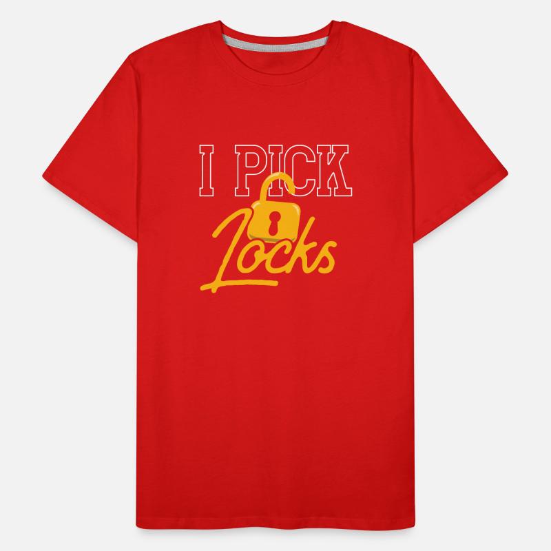 I Pick Locks Lock Lock Picking Knacker Men's Premium Organic T-Shirt