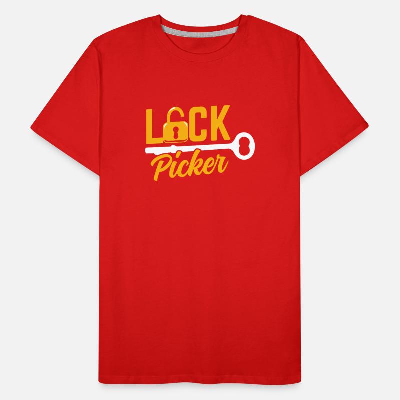 Schlossknacker Lock Picker Schloss Lock Picking Männer Premium Bio T-Shirt