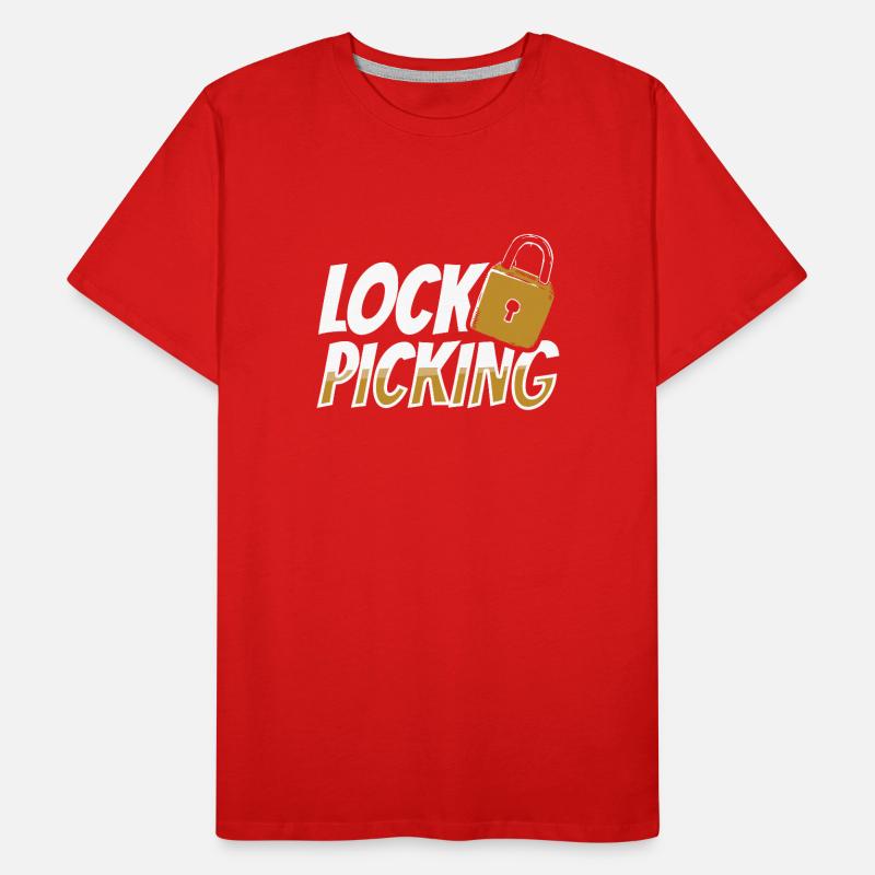 Lock Picking Knacker Lock Lockpicking Cracking Men's Premium Organic T-Shirt