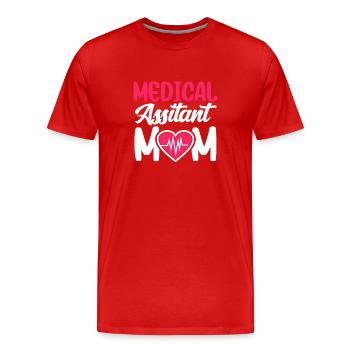 Medical Assistant Mother Medical - Men's Premium Organic T-Shirt - red - Front - Damien (186cm)