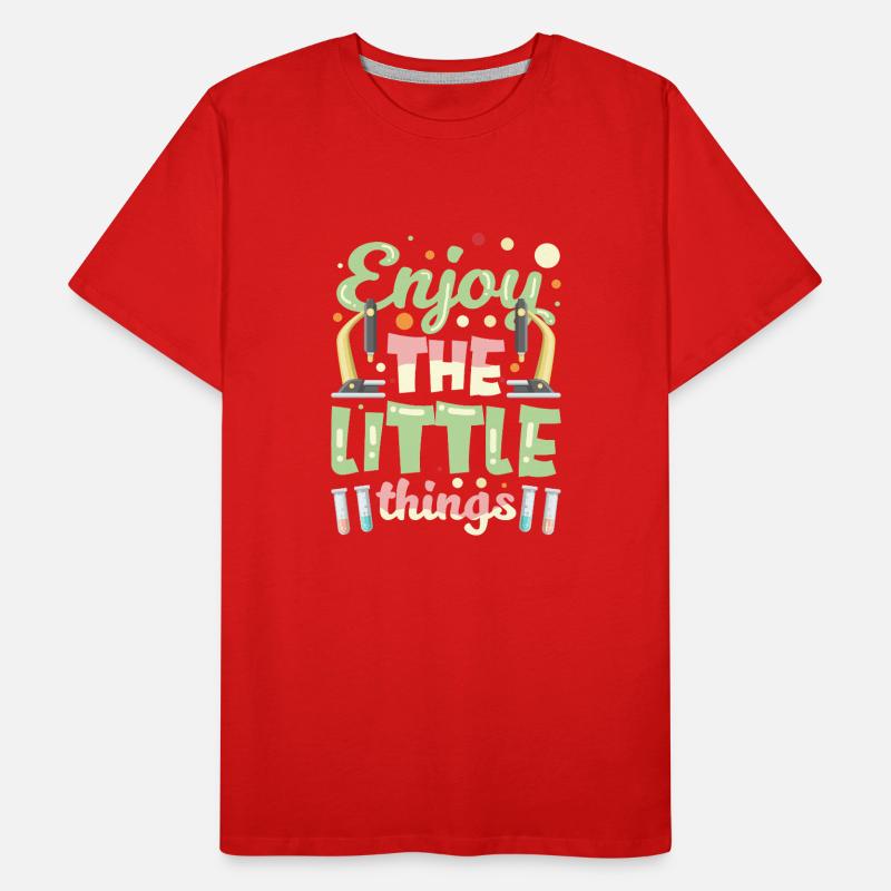 Enjoy the little things Microscopes Microscope Men's Premium Organic T-Shirt