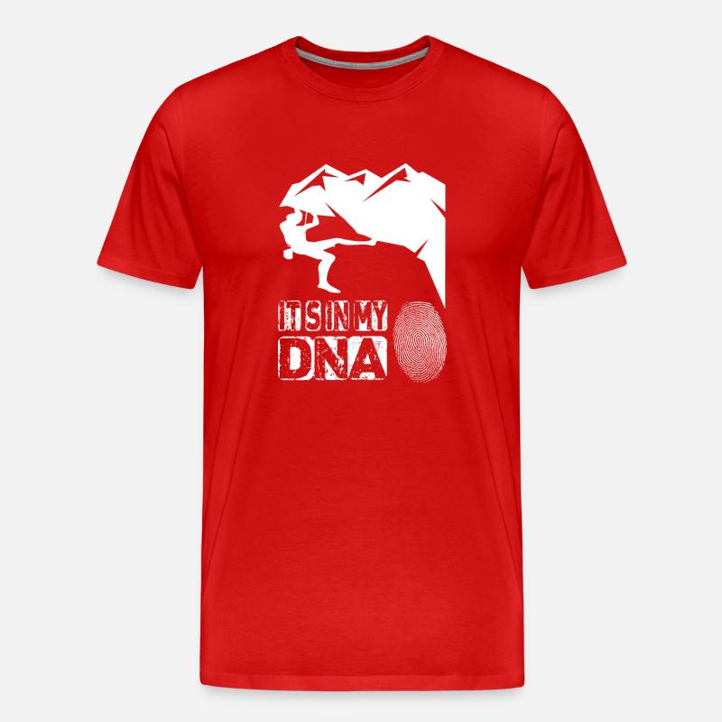 Grimper dans mon ADN - T-shirt bio Premium Homme - rouge