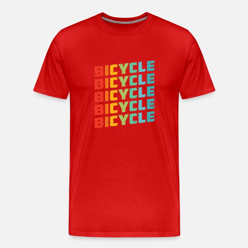 Rennrad - Männer Premium Bio T-Shirt - Rot