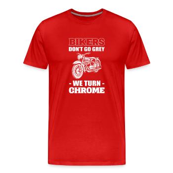 Vintage Motorcycle Professional Biker - Men's Premium Organic T-Shirt - red - Front - Damien (186cm)