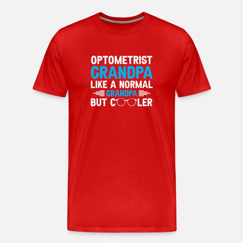 Opticien Gift Optometry - T-shirt bio Premium Homme - rouge