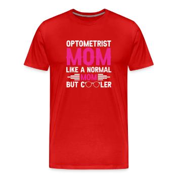 Opticien Gift Optometry - T-shirt bio Premium Homme - rouge - Devant - Damien (186cm)