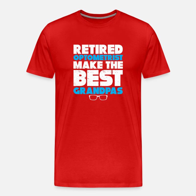 Optiker Geschenk Optometrie - Männer Premium Bio T-Shirt - Rot