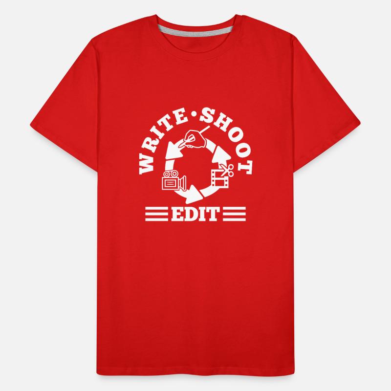 Write Shoot Edit Repeat Men's Premium Organic T-Shirt