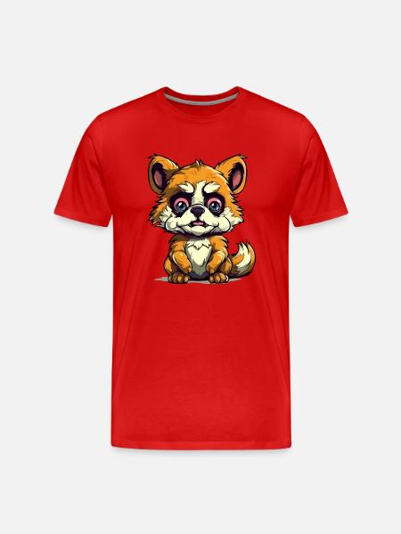 Zouzou der Streum - Männer Premium Bio T-Shirt - Rot