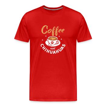 Chihuahua - T-shirt bio Premium Homme - rouge - Devant - Damien (186cm)
