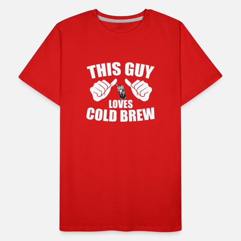 Ce gars aime le cold brew T-shirt bio Premium Homme