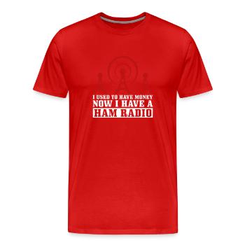 Amateurfunk-design Für Amateurfunk - Men's Premium Organic T-Shirt - red - Front - Damien (186cm)