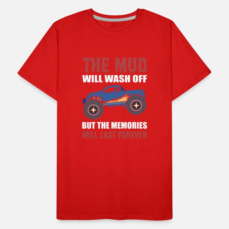 La boue sera emportée mais les souvenirs dureront T-shirt bio Premium Homme