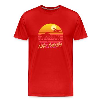 Nouveau-Mexique - T-shirt bio Premium Homme - rouge - Devant - Damien (186cm)